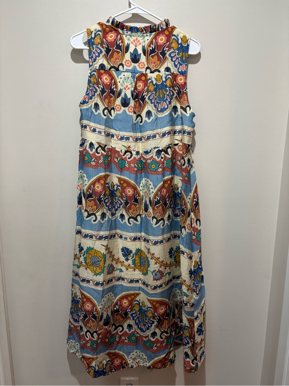 Umgee Colorful Paisley Midi Dress Boho Floral Romantic Enchanted Viscose Whimsy - Picture 12 of 14